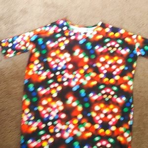 LuLaRoe Irma Top XXS Christmas Light Top